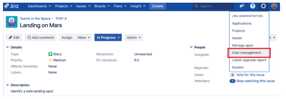 Jira Service Account Setup