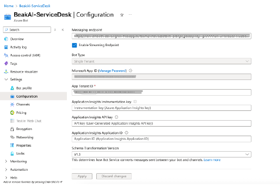 Configuración del Bot